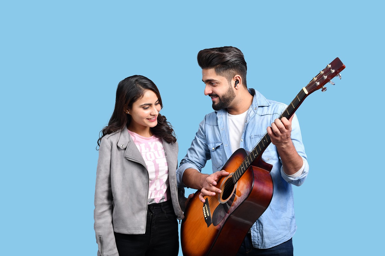 music teacher welcoming student