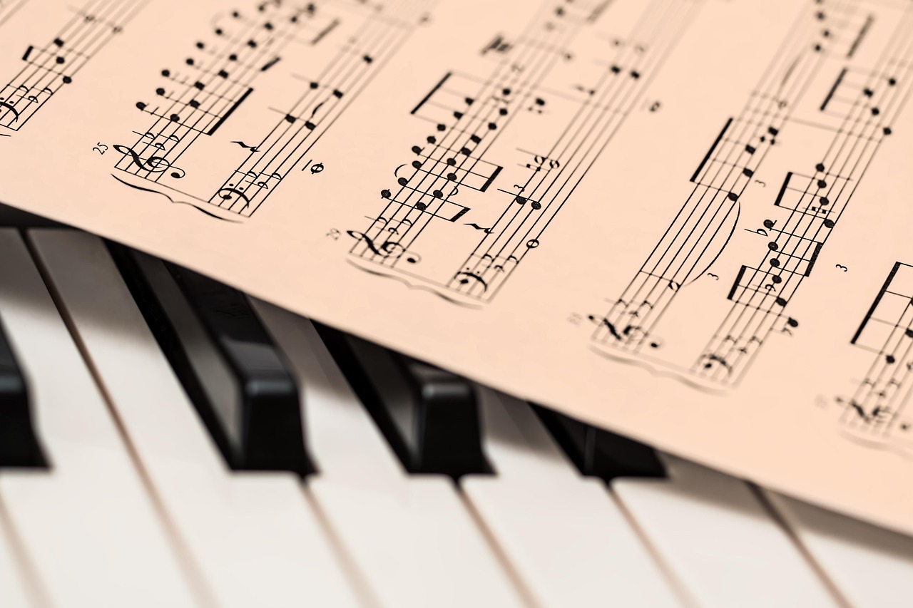 music teacher and student sheet music